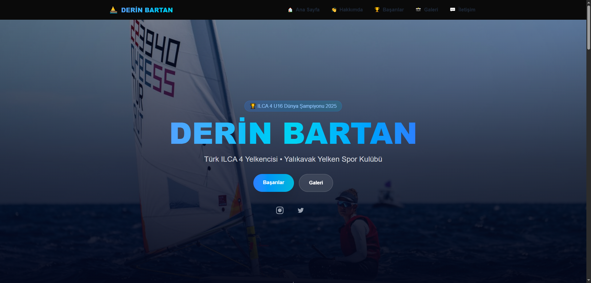 derinbartan.com: Next.js ve Framer Motion ile Şampiyon Sporcu Portfolyosu